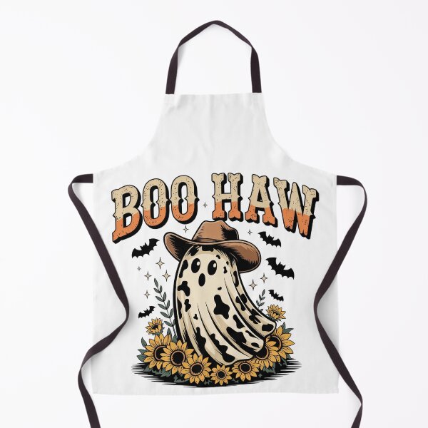Item preview, Boo Haw Cowgirl Ghost Halloween Fall Western Design designed and sold by Working Pajama.