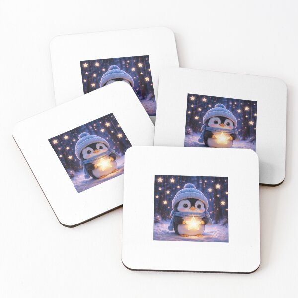 Item preview, Cute Penguin Holding Magic Star designed and sold by ThilankaDesign.