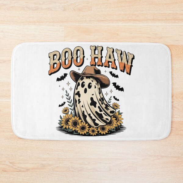 Item preview, Boo Haw Cowgirl Ghost Halloween Fall Western Design designed and sold by Working Pajama.