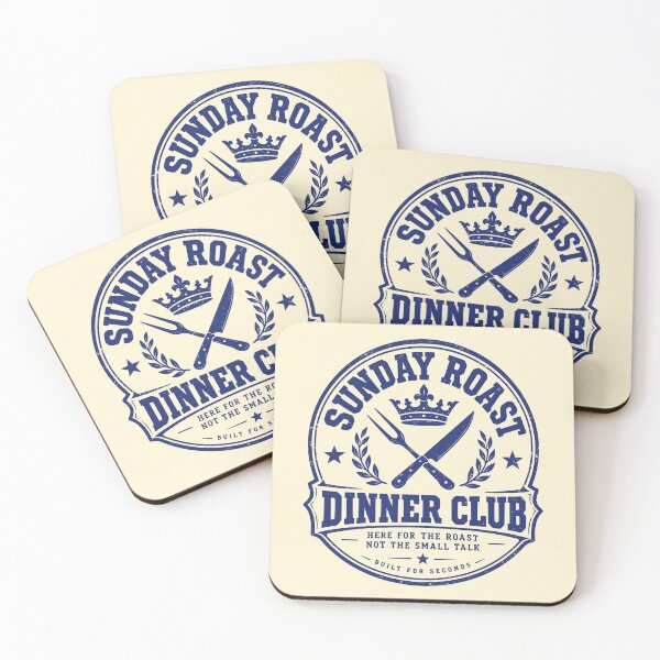Item preview, Sunday Roast Dinner Club Funny British Food Art designed and sold by 89shirts.