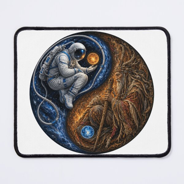 Item preview, Astronaut and Shaman Yin Yang  designed and sold by FyreHorse Designs.