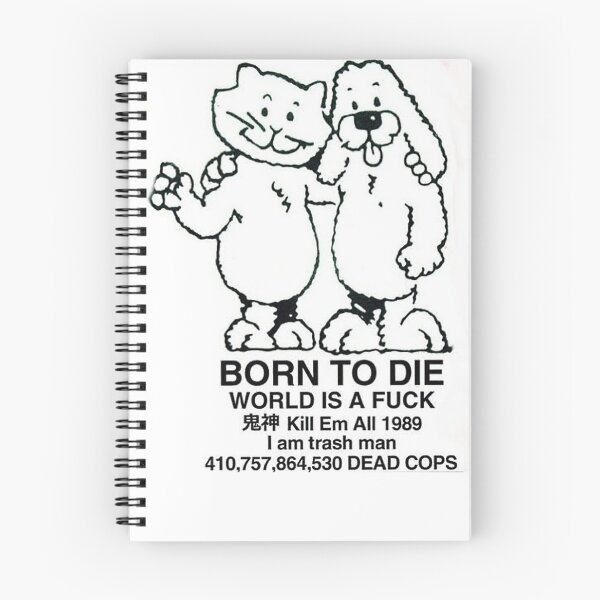 Item preview, Born To Die World Is A Fck I Am Trash Man Deap Cops designed and sold by JuarezRoy.