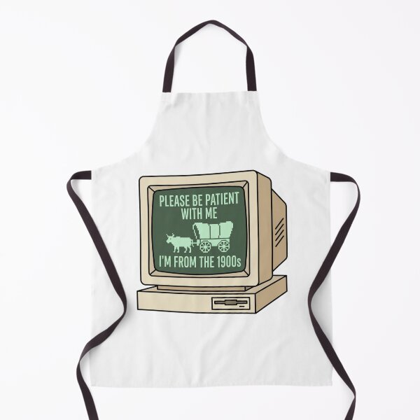 Item preview, Please Be Patient With Me I'm From The 1900s Vintage Computer Oregon Trail Humor designed and sold by raedattia.