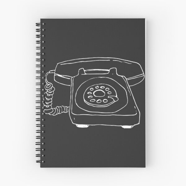 Item preview, Vintage Rotary Phone Sketch with White Line Art on Retro Background designed and sold by Shawon Khan Sourov.