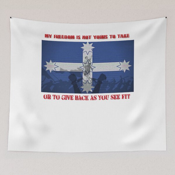 Item preview, Born Free Australia Eureka Flag Rebellion Wear designed and sold by JuarezRoy.