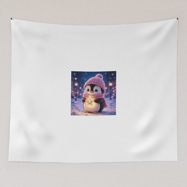 Item preview, Pink Penguin with Magic Starlight designed and sold by ThilankaDesign.