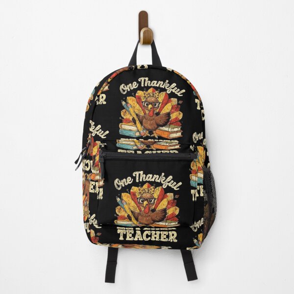 Item preview, One Thankful Teacher Cute Turkey Fall Thanksgiving Design designed and sold by CaChimShop.
