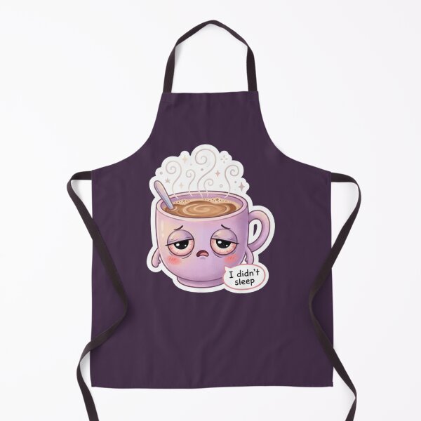 Item preview, No Sleep Coffee Cup Kawaii Sticker designed and sold by Cerys-GS.