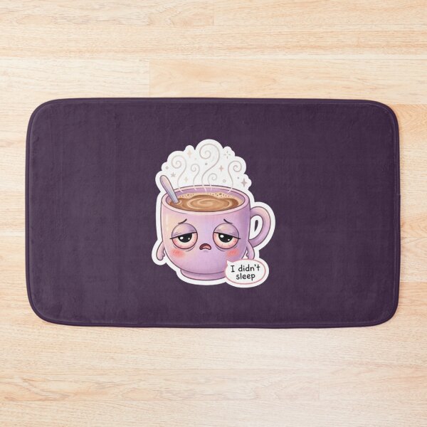 Item preview, No Sleep Coffee Cup Kawaii Sticker designed and sold by Cerys-GS.