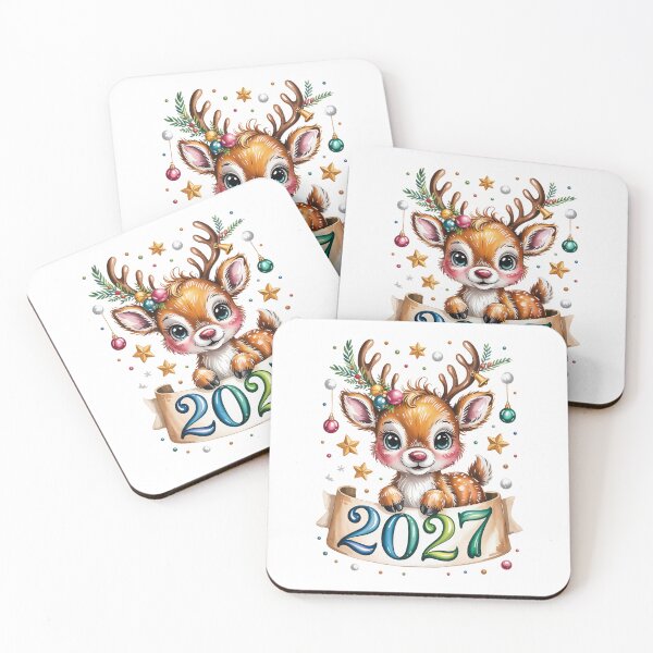 Item preview, Reindeer New Year 2027   designed and sold by jkrphoto.
