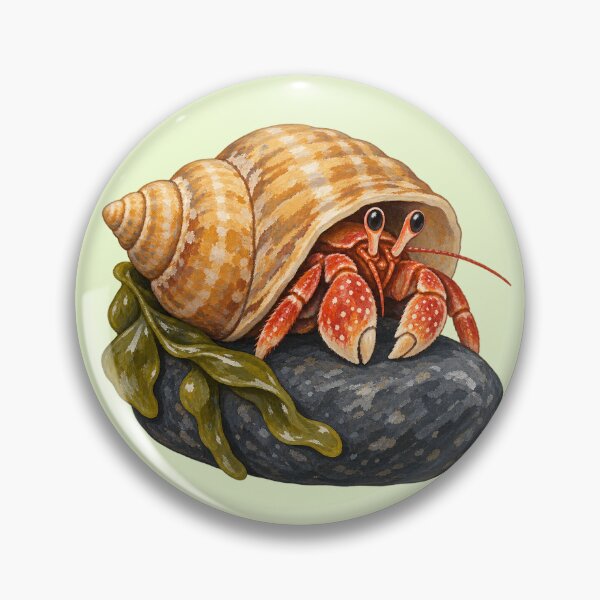 Item preview, Hermit Crab on a Seaweed Pebble designed and sold by Triple-NTH.