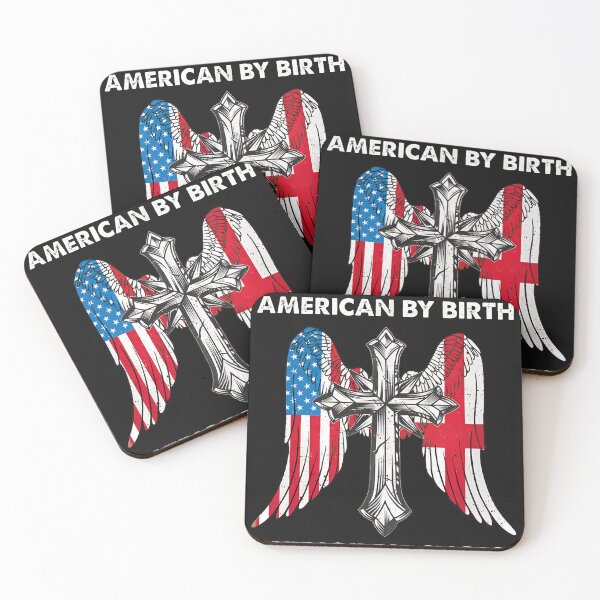 Item preview, English American Patriot Cross Wings Dual Heritage designed and sold by YarningsandYear.
