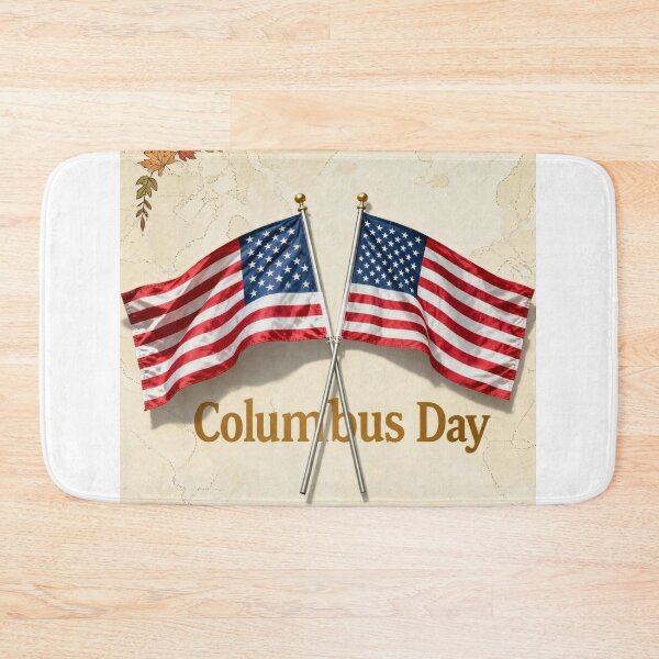 Item preview, Columbus Day USA Patriotic Flags Design designed and sold by Nela-&-Lena.