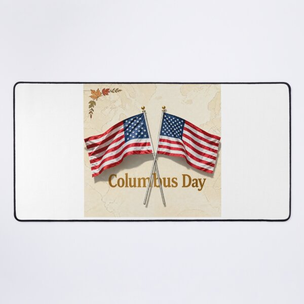 Item preview, Columbus Day USA Patriotic Flags Design designed and sold by Nela-&-Lena.