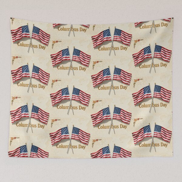 Item preview, Columbus Day USA Patriotic Flags Design designed and sold by Nela-&-Lena.