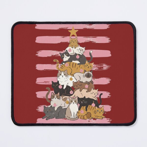 Item preview, Meowy Catmas Cat Christmas Tree designed and sold by dudelinart.