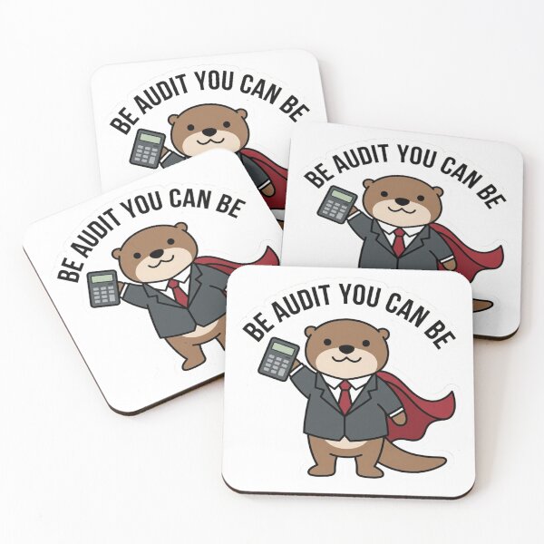 Item preview, Be Audit You Can Be Funny CPA Accountant Otter Superhero Pun Tax Season Humor designed and sold by raedattia.