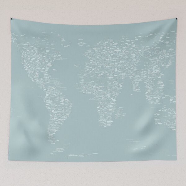 Item preview, World Map of Cities designed and sold by ArtPrints.