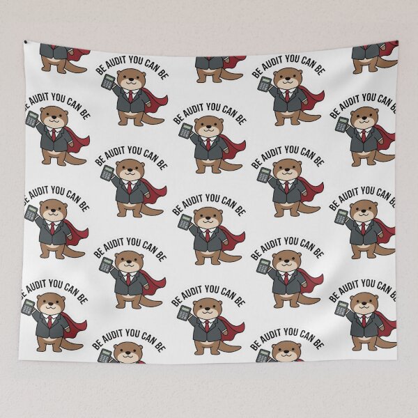Item preview, Be Audit You Can Be Funny CPA Accountant Otter Superhero Pun Tax Season Humor designed and sold by raedattia.