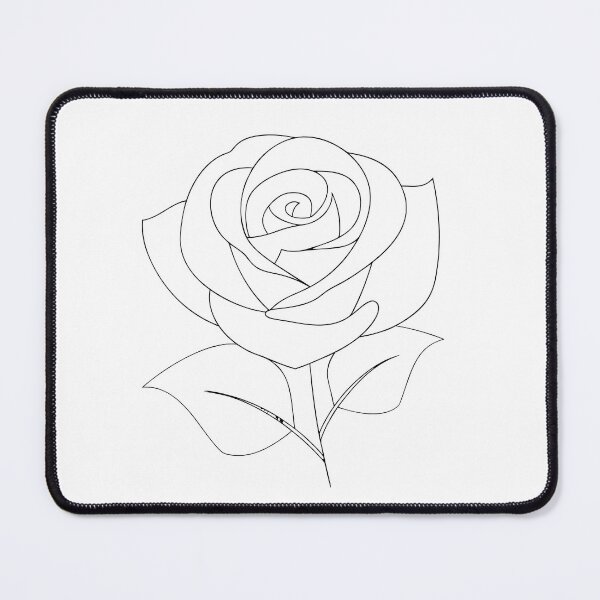 Item preview, Detailed Rose 2 Line Art Gift designed and sold by OneLine Studio.