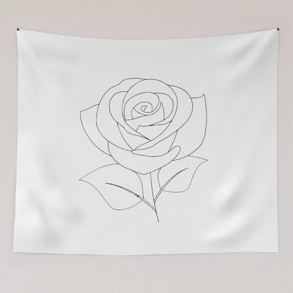 Item preview, Detailed Rose 2 Line Art Gift designed and sold by OneLine Studio.