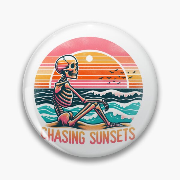 Item preview, Chasing Sunsets Beach Vacation Skeleton Summer Lover designed and sold by Polaris Bear.