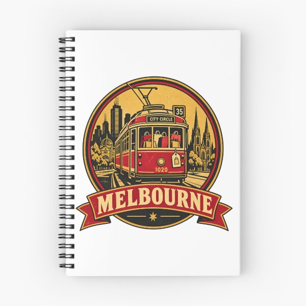 Item preview, Melbourne Black Friday Shirt – Retro Tram Shopping Badge Design designed and sold by Globalcitytees.