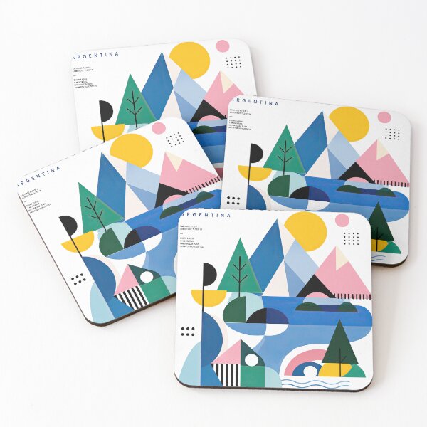 Item preview, Geometric travel poster for San Carlos de Bariloche, designed and sold by ckybe.