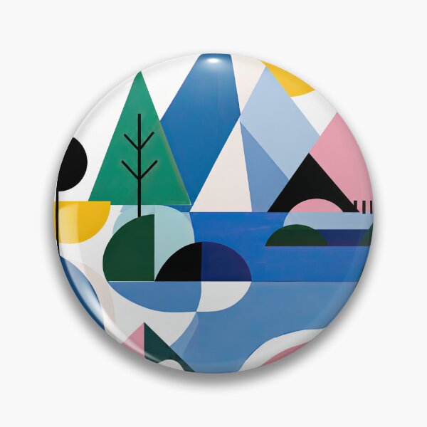 Item preview, Geometric travel poster for San Carlos de Bariloche, designed and sold by ckybe.