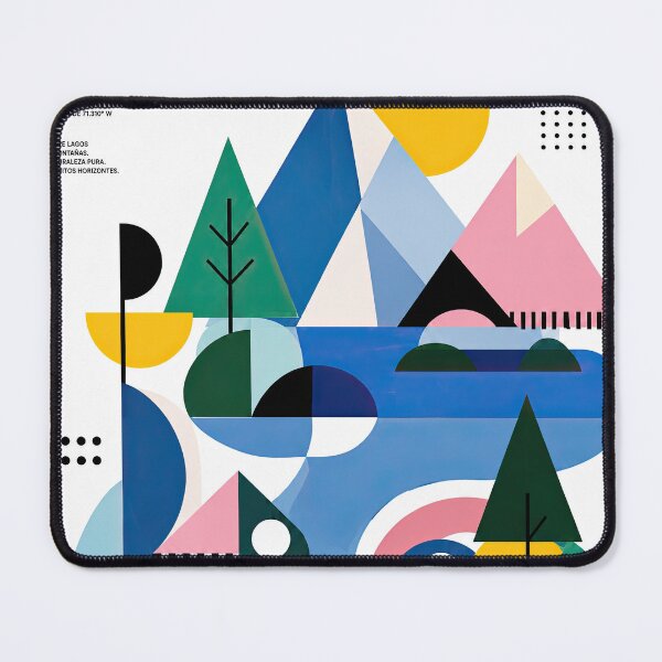 Item preview, Geometric travel poster for San Carlos de Bariloche, designed and sold by ckybe.