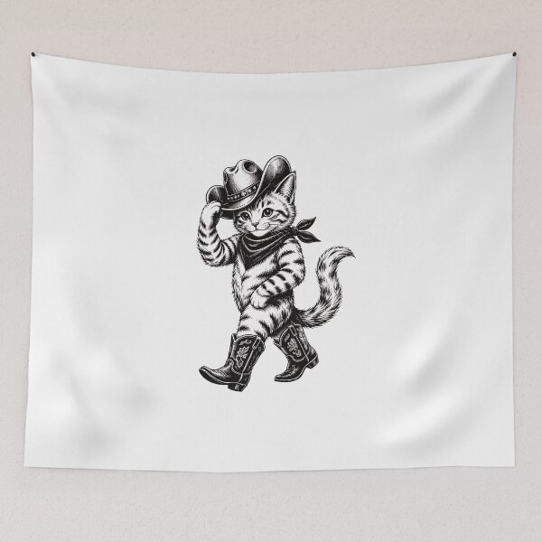 Item preview, Cute Cowboy Kitten Western Illustration designed and sold by SoyLamderma.