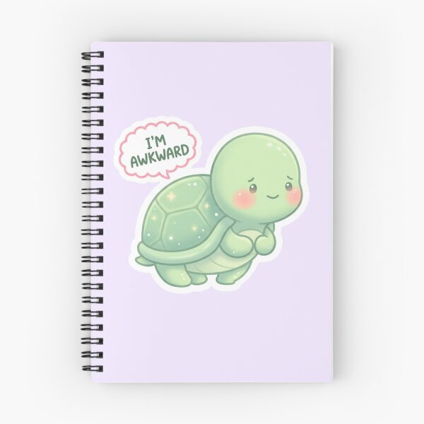 Item preview, Awkward Turtle Kawaii Sticker designed and sold by Cerys-GS.