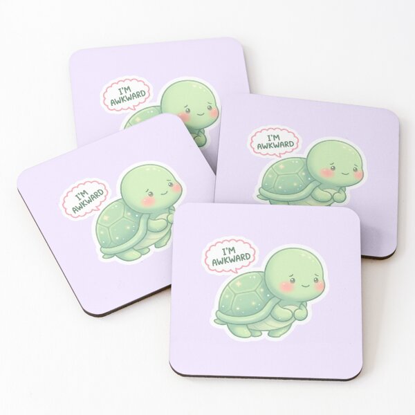 Item preview, Awkward Turtle Kawaii Sticker designed and sold by Cerys-GS.