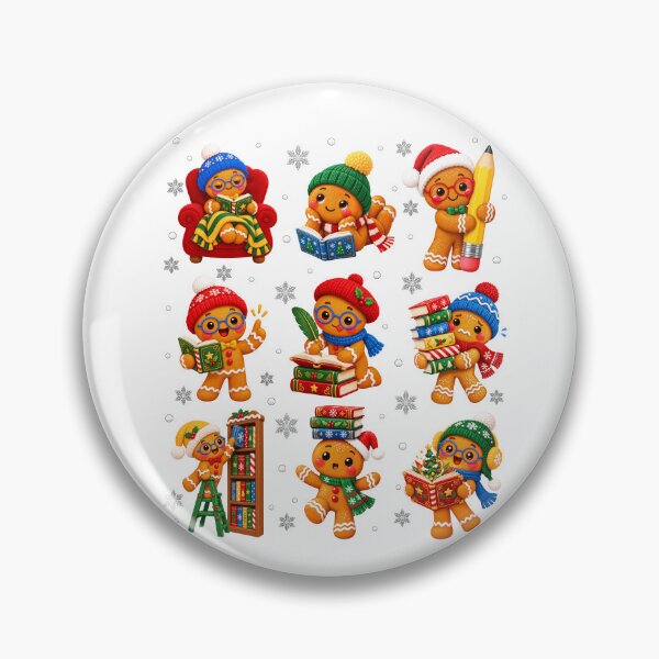 Item preview, Christmas Gingerbread Book Lover Cozy Library Reading designed and sold by varin-studio.