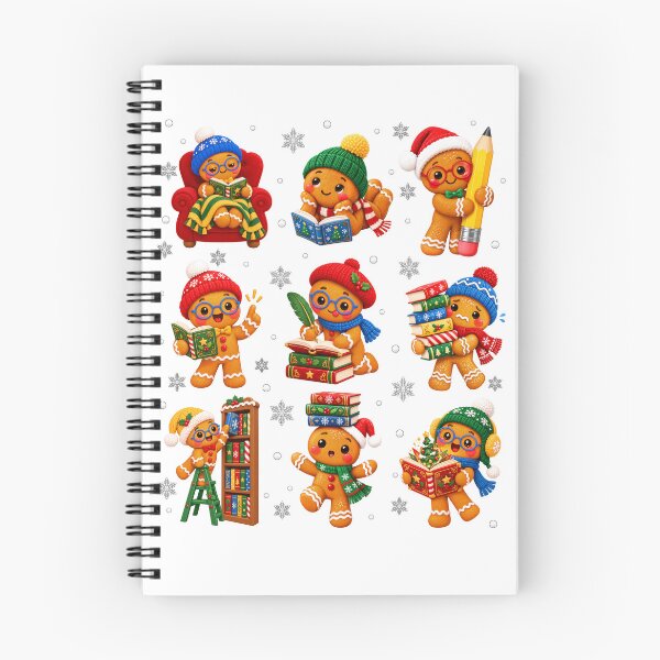 Item preview, Christmas Gingerbread Book Lover Cozy Library Reading designed and sold by varin-studio.