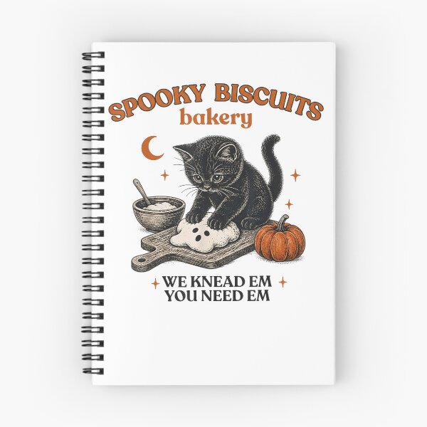Item preview, Spooky Biscuits Bakery Funny Black Cat Halloween Pumpkin  designed and sold by daystaffin.