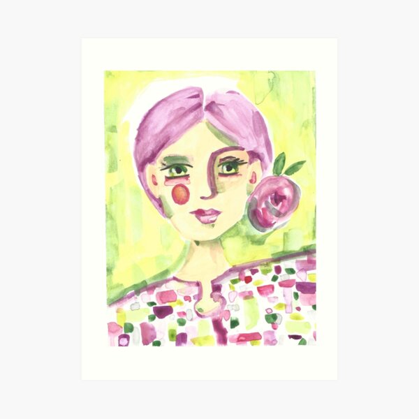 Lavender Lady Art Print