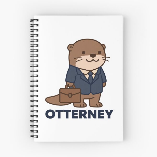 Item preview, Otterney Cute Lawyer Otter Pun Funny Law Student Attorney Bar Exam Gift designed and sold by raedattia.