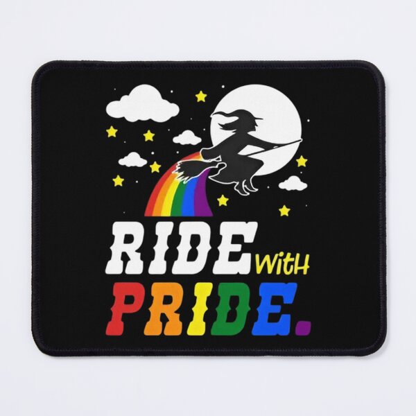 Item preview, Ride With Pride Witch Rainbow Halloween designed and sold by Bohepa.