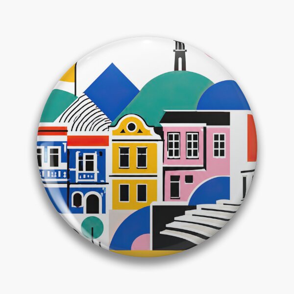 Item preview, Colorful geometric poster illustration of Plovdiv, Bulgaria feat designed and sold by ckybe.