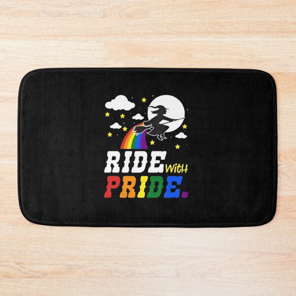 Item preview, Ride With Pride Witch Rainbow Halloween designed and sold by Bohepa.