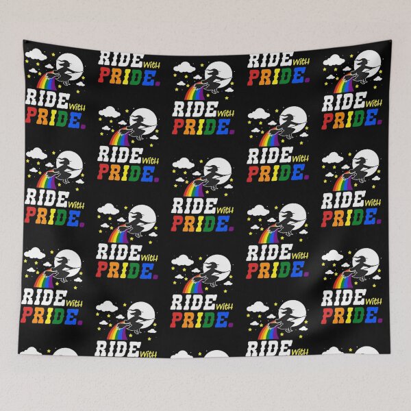 Item preview, Ride With Pride Witch Rainbow Halloween designed and sold by Bohepa.