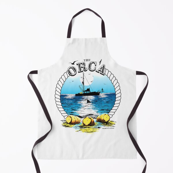 Item preview, The Orca Boat Three Yellow Barrels Ocean Fishing Shark designed and sold by LouiMiller.