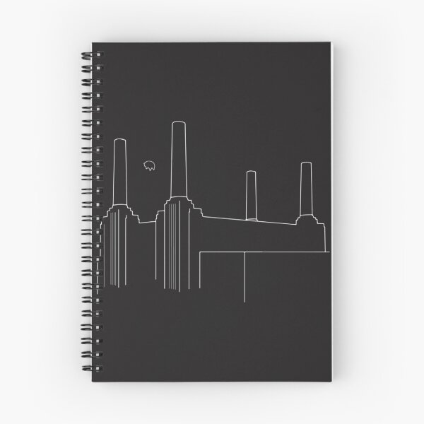 Item preview, Minimalistic Pink Floyd Animals Design in White on Black Background designed and sold by ethanlhe.