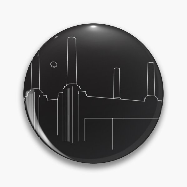 Item preview, Minimalistic Pink Floyd Animals Design in White on Black Background designed and sold by ethanlhe.