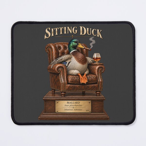 Item preview, Sitting Duck – Funny Mallard Bird Humor designed and sold by KissMy6 Industries.