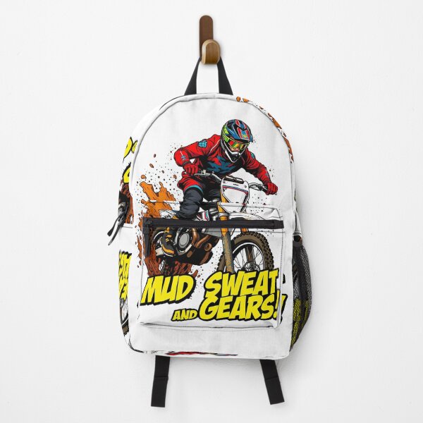 Item preview, Extreme Motocross Rider Splashing Mud Vector Art Graphic Design designed and sold by RevUpDesign.