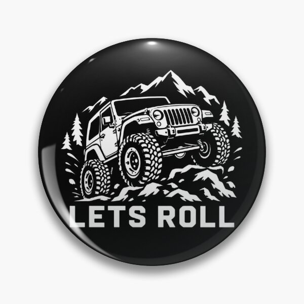 Item preview, Lets Roll Retro Jeep Wrangler Off Road Rock Climbing designed and sold by CampfieldliArts.