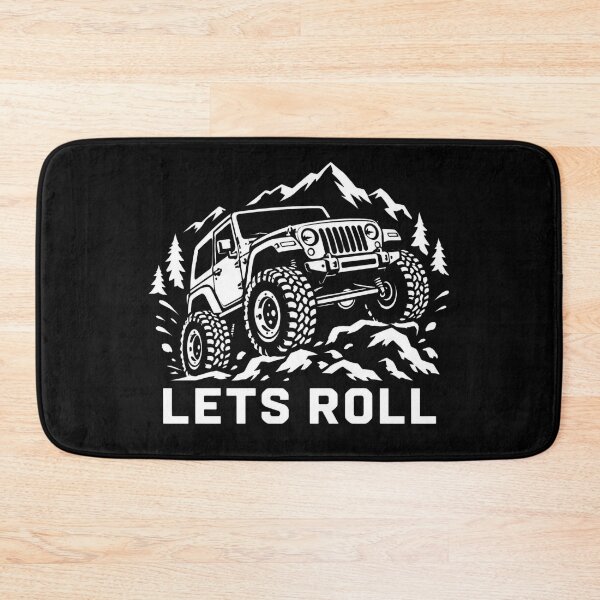 Item preview, Lets Roll Retro Jeep Wrangler Off Road Rock Climbing designed and sold by CampfieldliArts.