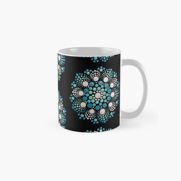 Blue Flower Mandala Classic Mug